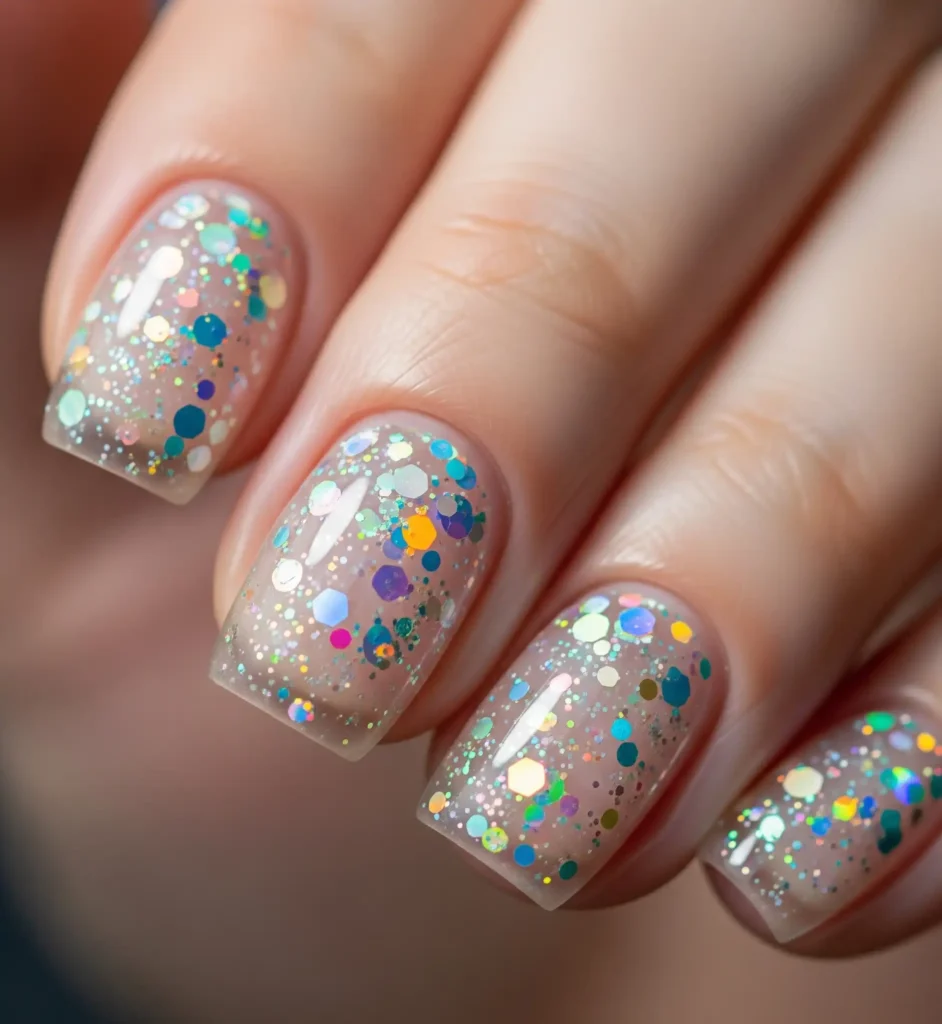 Clear Confetti Sparkle
