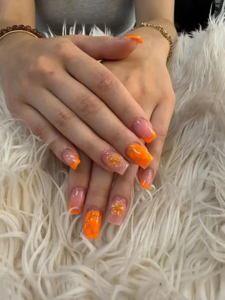 Orange Zing nail
